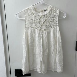 Zara Lace Sleeveless Top XS